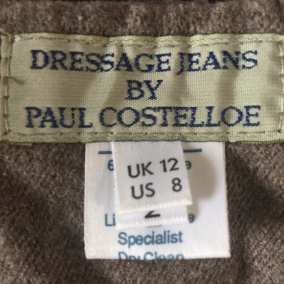 NEW VINTAGE DRESSAGE JEANS PLEATED FRONT WIDE LEG PANTS SIZE 8 - Picture 8 of 8